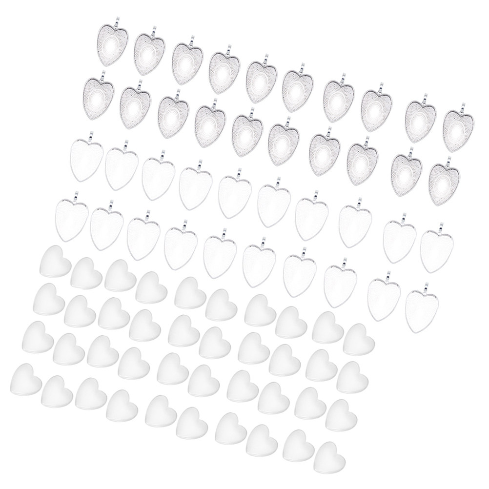 Art Craft Kit - 80Pcs Premium Metal Alloy Pendant Trays
