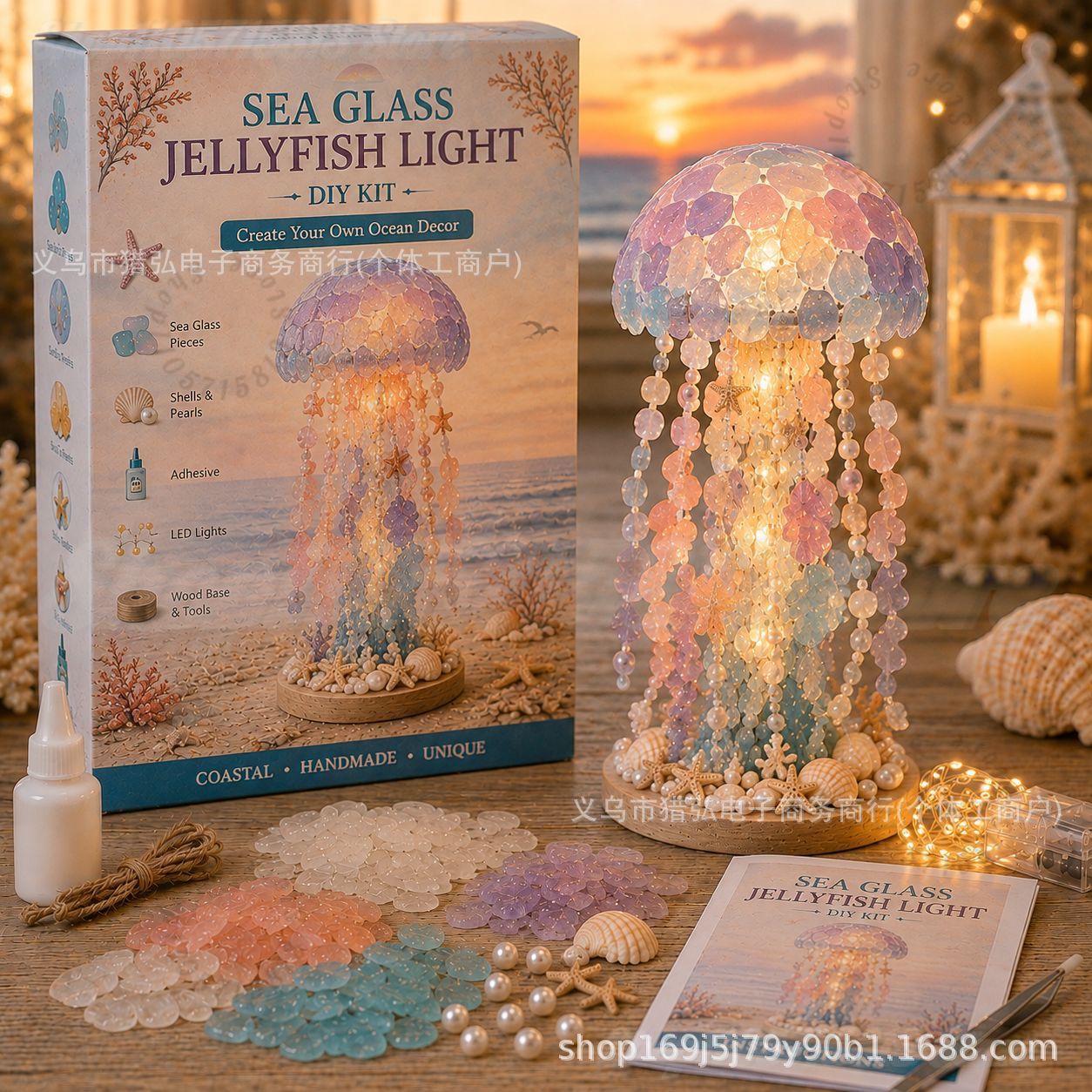 DIY Sea Glass Mermaid Tail Lig - Art Craft Kit ulasan dan harga