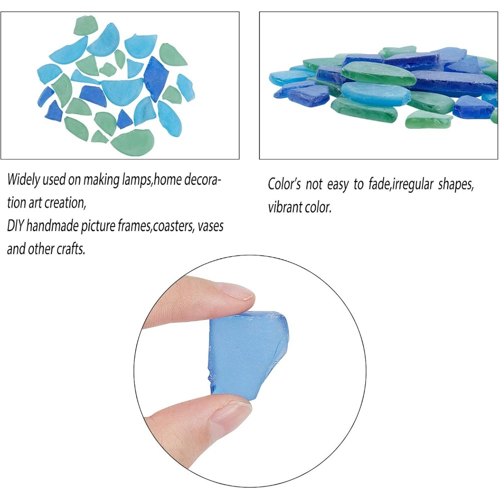 3 Colors Glass Cobalt Blue Aqu - Art Craft Kit ulasan dan harga