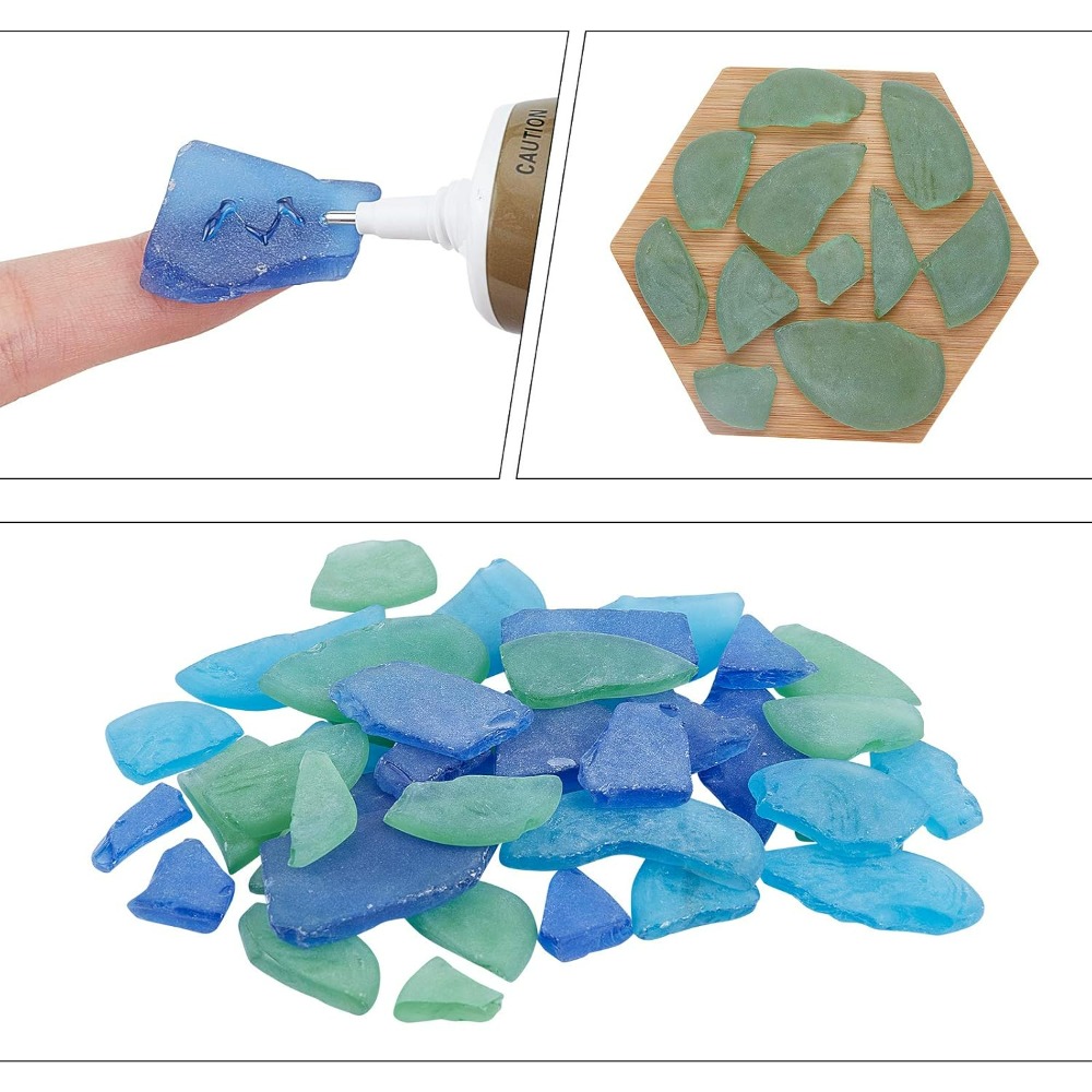 3 Colors Glass Cobalt Blue Aqu - Art Craft Kit ulasan dan harga