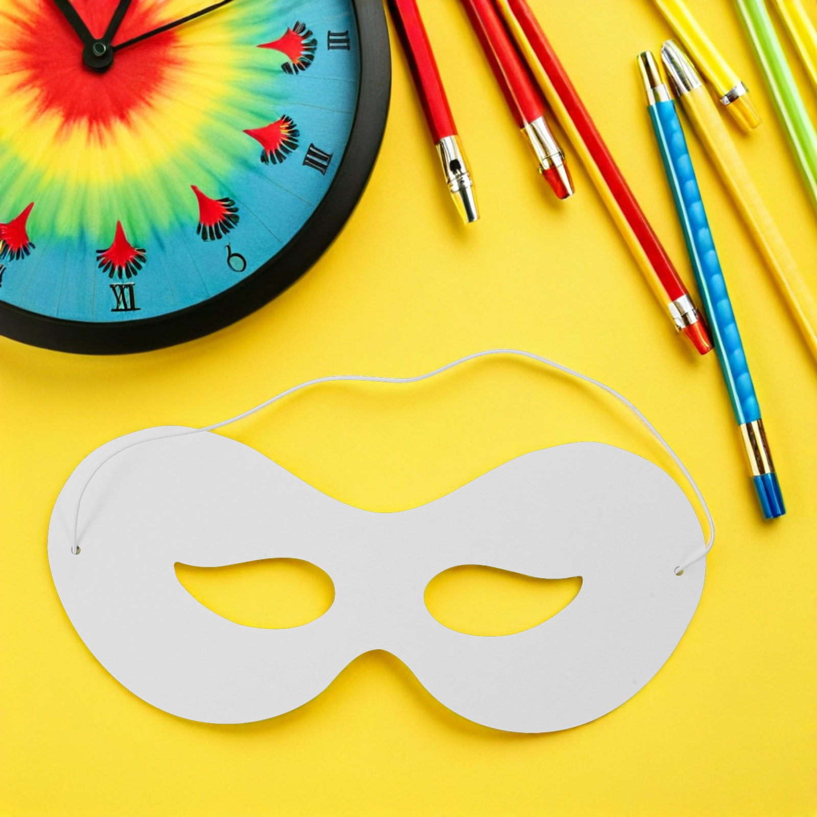 40Pcs Childrens Graffiti Masks - Art Craft With Paper ulasan dan harga