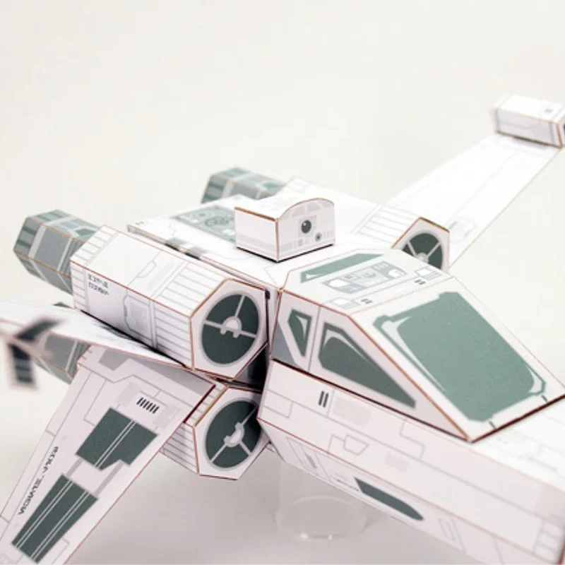 X-WING Fighter White Paper Mod - Art Craft Cardboard ulasan dan harga